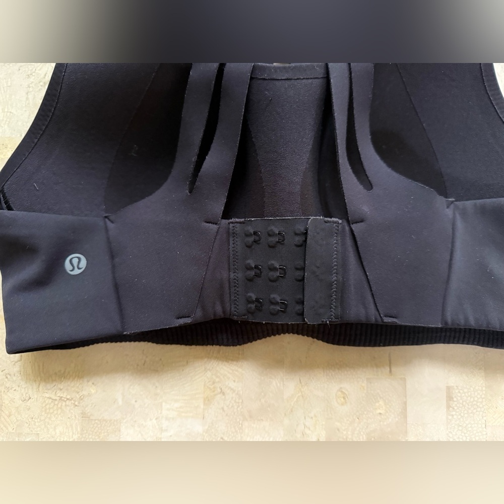 Lululemon Air Support Bra 34C Black High Support Running Sports Bra Activewear - Picture 6 of 6